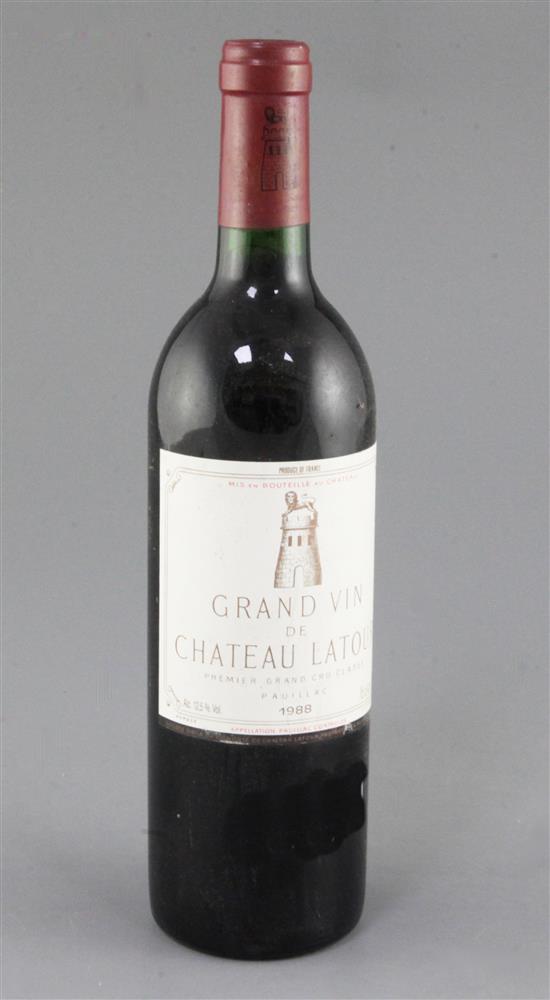 One bottle of Chateau Latour, Pauillac, 1988,